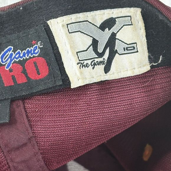 Vintage Midwestern State Mustangs Hat Cap Red Yellow Collegiate‎ THE GAME Small - Picture 13 of 16